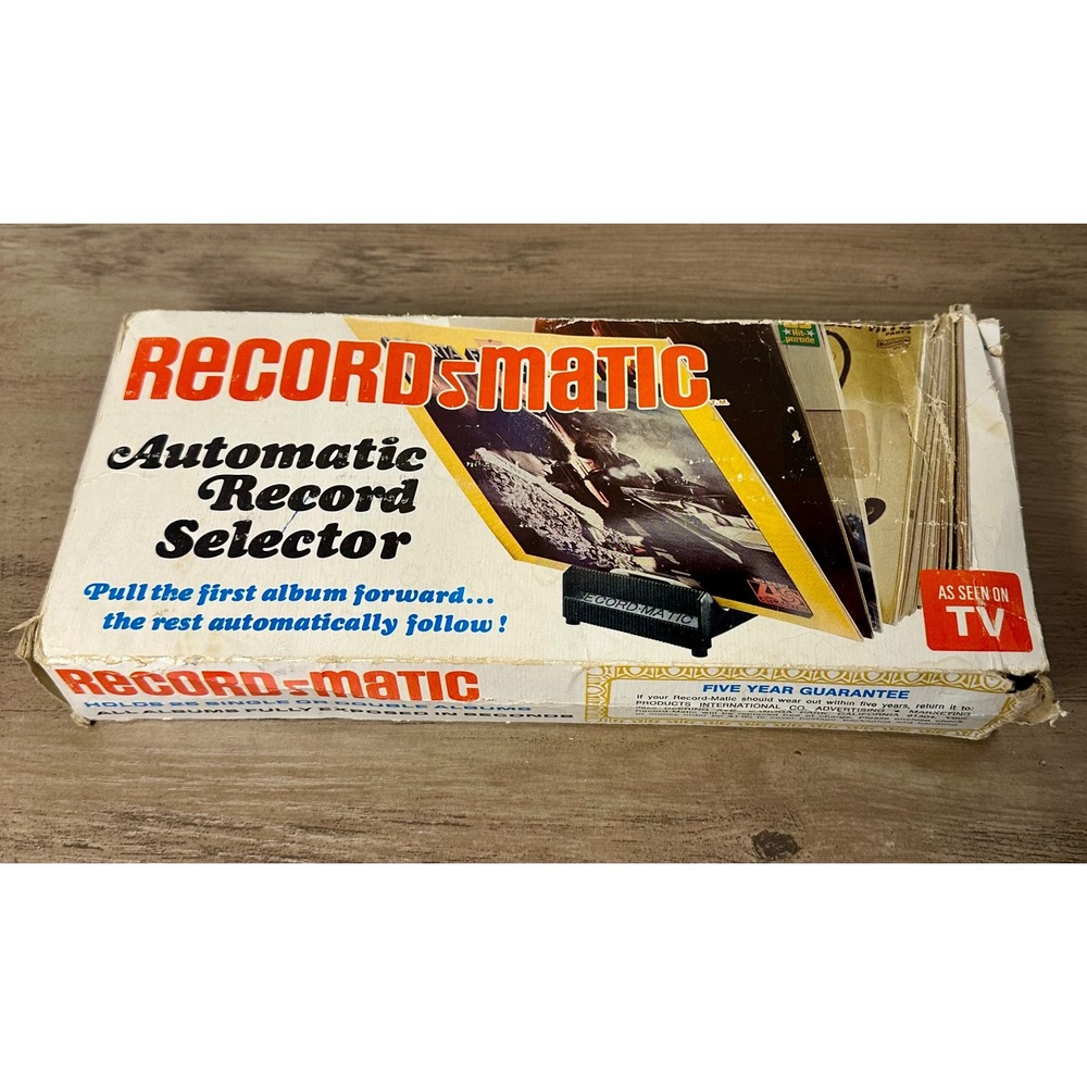 Vintage 1970s "As Seen On TV" Record-Matic Automatic Record‎ Selector  Vinyl LPs